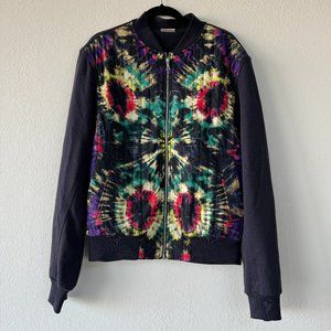 Dries Van Noten Tie Dye Cotton Bomber, Men's Medium